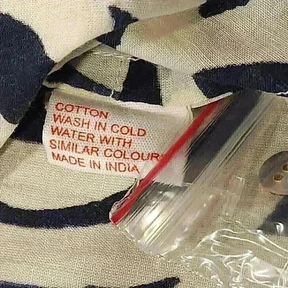 Le Sirenuse by J.Crew 100% Cotton 3/4 Sleeve V-Neck Patterned Dress $150 - Picture 10 of 14